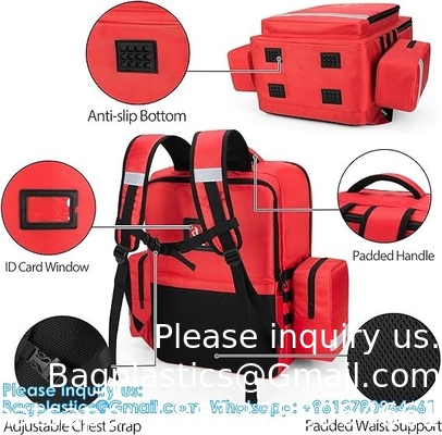 Emergency Medical Backpack 50L Responder Trauma Bag Voor EMT, Home Care Professional Eerste Hulp Kits opslag Medische tas