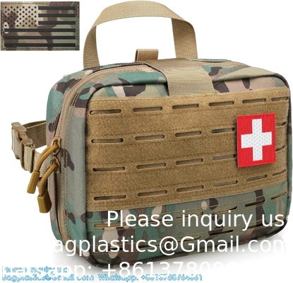 Tactische Molle medische zak van verbeterde grootte, EHBO zak grote capaciteit IFAK zak Molle EMT zak afneembare