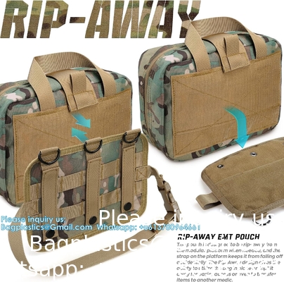 Outdoor Utility Medical Bag Tactical MOLLE Accessoire Bag Medical Bag Tactical First Aid Bag EMT Rip-Away IFAK