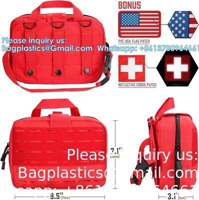 Outdoor Utility Medical Bag Tactical MOLLE Accessoire Bag Medical Bag Tactical First Aid Bag EMT Rip-Away IFAK