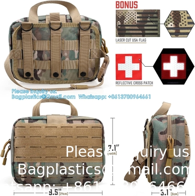 Outdoor Utility Medical Bag Tactical MOLLE Accessoire Bag Medical Bag Tactical First Aid Bag EMT Rip-Away IFAK