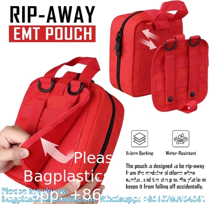 Tactische EHBO-zak, Molle EMT-zakken loskoppelbare militaire IFAK-medische zak Outdoor Emergency Survival Kit Quick