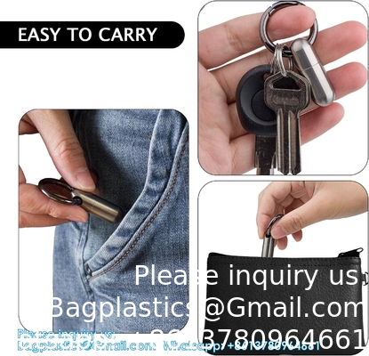 Titanium Pill Case Waterdicht Pill Fob Voor Noodsituaties Aspirine &amp; Nitroglycerine Voor Reis Tas