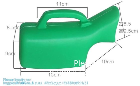 Urinals voor mannen met gloed in het donker, 1000 ml dikke plasflessen met deksel, lekvrije plasfles voor auto, ziekenhuis