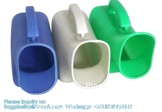 Urinals voor mannen met gloed in het donker, 1000 ml dikke plasflessen met deksel, lekvrije plasfles voor auto, ziekenhuis
