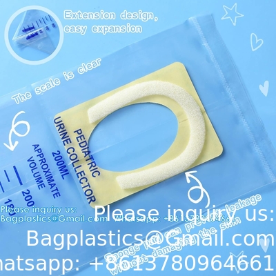 Pediatrische urinezakverzamelaars Duidelijke urine vanger zak individueel plaszakken Wegwerp pediatrische urineverzamelaars
