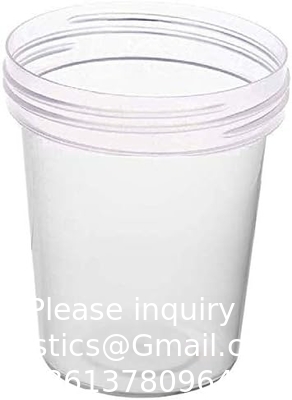 Proefbekers met lekbestendige schroef op de deksels - 4 oz heldere niet-steriele urinemonsterpotten - containers