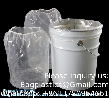 Plastic Fabrikant Levering Duurzame ronde bodem Plastic trommel tonneel voering zakken trommel voering 10l emmer voering