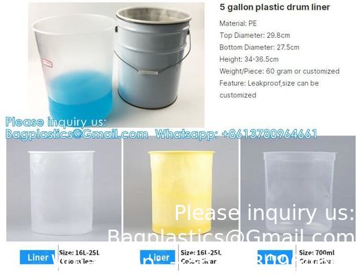 Heavy Duty 5 Mil Drum Liner Anti Static Buil Liner Industrial Barrier Bucket Liner Bucket Buil Liner Verf