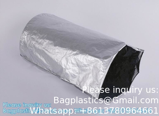 Composite Pure Aluminium Foil 200 L Drum Liners 55 Gallon Drum Liners Ronde bodem Aluminium Foil Bag voor opslag