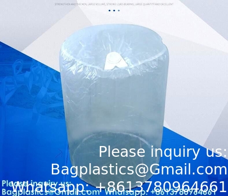 Fabriek aangepast grootte logo 285mm/320mm/600mm/1150mm Plastic Drum Liner Bag Drum Liner Met Snap
