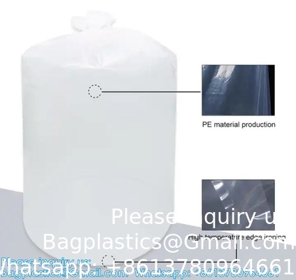 Zware zware grote plastic ronde bodem trommel liner zak 55 gallon trommel liners Plastic trommel liner zak voor 200ltr
