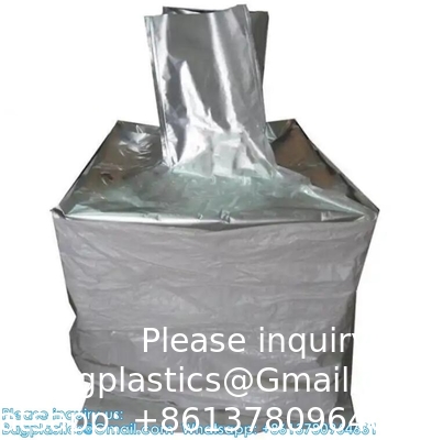 Folie bulk bag 1 ton Aluminium Liner Bag Grote capaciteit 1000kg Jumbo Bag Voor cement FIBC container bags