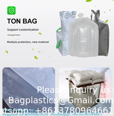 Folie bulk bag 1 ton Aluminium Liner Bag Grote capaciteit 1000kg Jumbo Bag Voor cement FIBC container bags