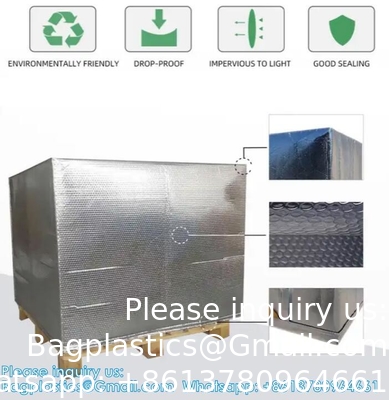 Thermische hoed Vochtdicht Geïsoleerd Palet Cover Met Zipper Palet Cover Koude verzending Verpakking Geïsoleerde Palet Bag