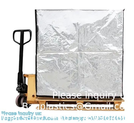 Thermische hoed Vochtdicht Geïsoleerd Palet Cover Met Zipper Palet Cover Koude verzending Verpakking Geïsoleerde Palet Bag