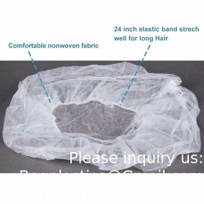 Eenmalige Bouffant Cap Wit, 100 Pack, Haar Net 24 Inch Eenmalige Bouffant Cap Wit, 100 Pack, Haar Net