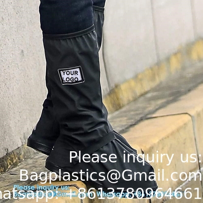 Waterdichte schoenenbekleding, herbruikbare opvouwbare regenschoenenbekleding met rits, niet-slip, reflector, mannen vrouwen regengereedschap