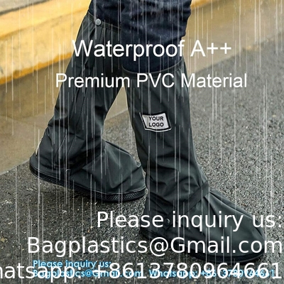 Waterdichte schoenenbekleding, herbruikbare opvouwbare regenschoenenbekleding met rits, niet-slip, reflector, mannen vrouwen regengereedschap