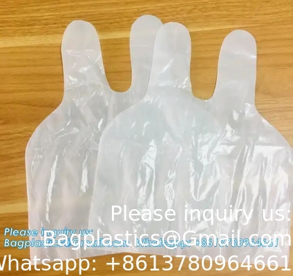 Eenmalig niet-glijdend vingerbed 2 vingerhandschoenen, medisch individueel wegwerp plastic vingerbed