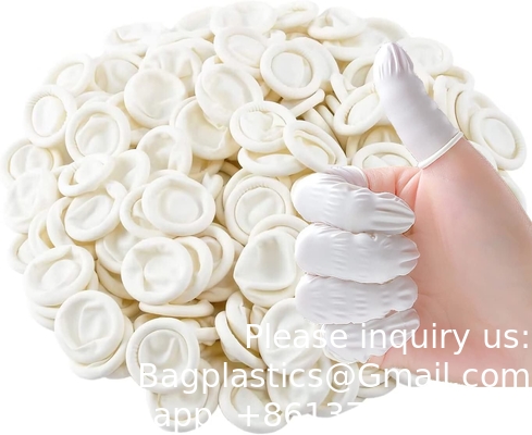 Wegwerpbare latex vingerbedden, beschermende vingers, antistatische industriële middelgrote vingerbedden, voor elektronische reparatie