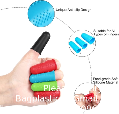 Rubberen vingerbedekking, siliconen vingerbeschermer mouw tips beveiliging vingertoppen duimbedden Pads voor hete lijm