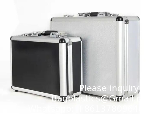 Op maat gemaakte grote aluminium splinter tool draagdoos zware aluminium opslag briefcase