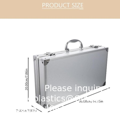 Op maat gemaakte grote aluminium splinter tool draagdoos zware aluminium opslag briefcase