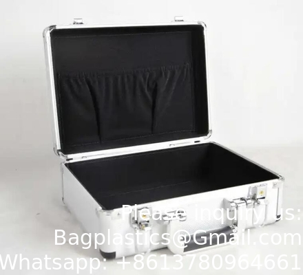 Op maat gemaakte grote aluminium splinter tool draagdoos zware aluminium opslag briefcase