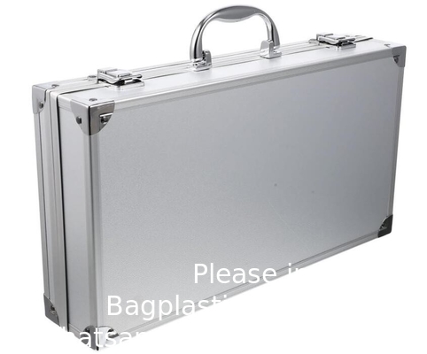 Op maat gemaakte grote aluminium splinter tool draagdoos zware aluminium opslag briefcase