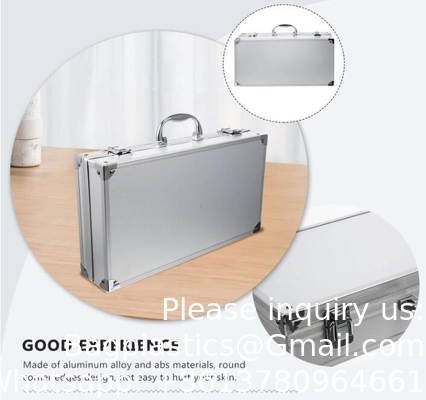 Op maat gemaakte grote aluminium splinter tool draagdoos zware aluminium opslag briefcase
