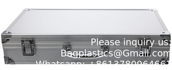 Op maat gemaakte grote aluminium splinter tool draagdoos zware aluminium opslag briefcase