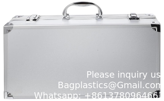 Op maat gemaakte grote aluminium splinter tool draagdoos zware aluminium opslag briefcase