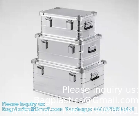 Aluminium legering Auto opslagdoos Camping apparatuur Reisvoertuig gemonteerde container Grote capaciteit opslagdoos Hoesje