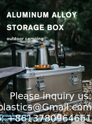 Aluminium legering Auto opslagdoos Camping apparatuur Reisvoertuig gemonteerde container Grote capaciteit opslagdoos Hoesje