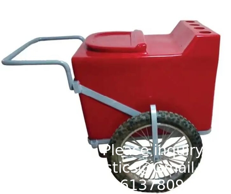 Zware 78l Plastic trolley ijs opslag doos Op maat gemaakte rotomolded trolley water koeler doos