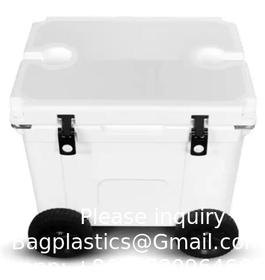 55 Quart Best Sell IJskast 4 Wiel Premium Wiel Koeler Schuim Isolatie Opvouwbare rugleuning Zit Koud borstje