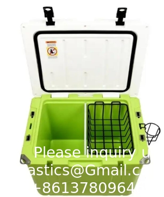 55 Quart Best Sell IJskast 4 Wiel Premium Wiel Koeler Schuim Isolatie Opvouwbare rugleuning Zit Koud borstje
