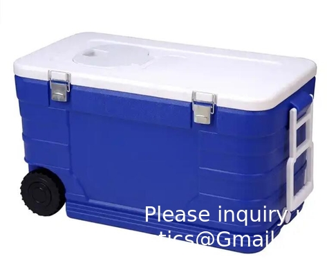 Vaccine drager Draagbare PU ijskoeler Box Medisch transport koeler Box 30L 50L 75L 100L Met wielen handgrepen