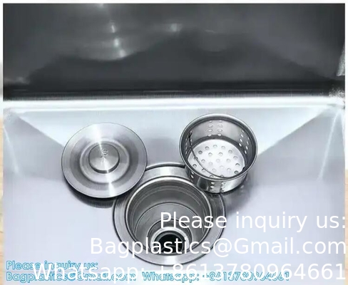 Dubbele handwas wasbak wasbak met automatische sensor of pedaal aangepast 304 roestvrij staal scrub wasbak inductie