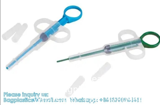Dual purpose huisdierpil voedingsmiddel pistool huisdier hond kat pil pistool capsule medicijnen spuit medicijnen spuit voeding