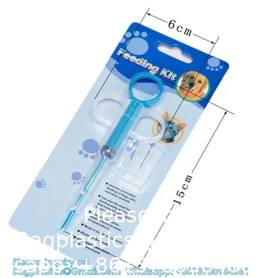 Dual purpose huisdierpil voedingsmiddel pistool huisdier hond kat pil pistool capsule medicijnen spuit medicijnen spuit voeding