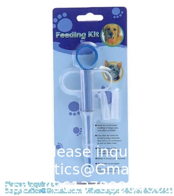 Dual purpose huisdierpil voedingsmiddel pistool huisdier hond kat pil pistool capsule medicijnen spuit medicijnen spuit voeding