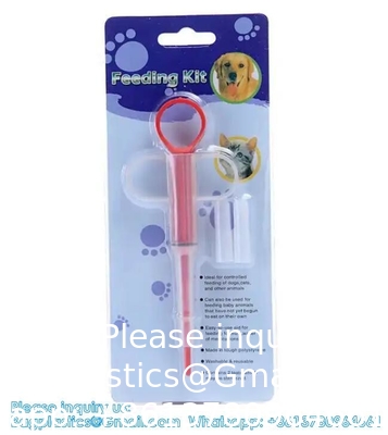 Dual purpose huisdierpil voedingsmiddel pistool huisdier hond kat pil pistool capsule medicijnen spuit medicijnen spuit voeding
