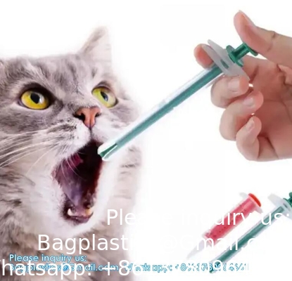 Dual purpose huisdierpil voedingsmiddel pistool huisdier hond kat pil pistool capsule medicijnen spuit medicijnen spuit voeding