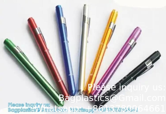 OEM Aluminium Alloy Nursing Pen Light Doctor Torch Customized Led Medical Penlight Met Pupil Gauge Voor Verpleegkundige