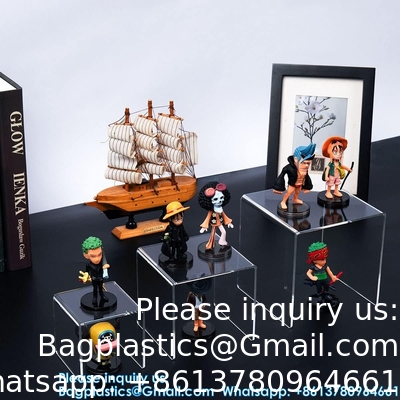Duidelijke Acryl Display Risers 2 Sets, 3-Tier Risers Stands Showcase Voor Amiibo Funko Pop Figures, Dessert, Sieraden