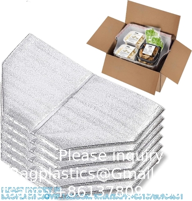 Herbruikbare isolatiezakken Thermische doosbekleding 13 X 8.5 X 12 Metallisatie doosbekleding voor lunchdoos Winkelwagen Insulati