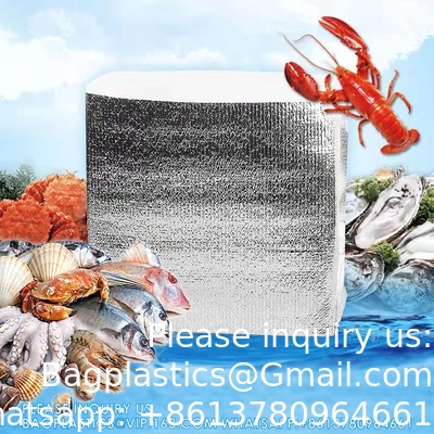 Herbruikbare isolatiezakken Thermische doosbekleding 13 X 8.5 X 12 Metallisatie doosbekleding voor lunchdoos Winkelwagen Insulati