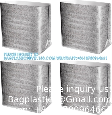 Herbruikbare isolatiezakken Thermische doosbekleding 13 X 8.5 X 12 Metallisatie doosbekleding voor lunchdoos Winkelwagen Insulati